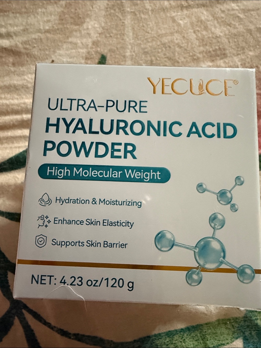 NWT  YECLICE Ultra-Pure Hyaluronic Acid Powder skin elasticity 4.23 oz.